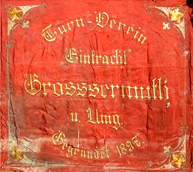 Historische Fahne Turnverein Großsermuth