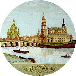 Fahnenmittelmotiv: Stadtansicht Dresden