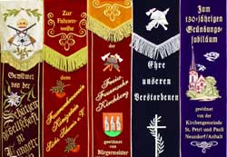 Fahnenbänder für Feuerwehr, Bergmannsvereine und Schützenvereine