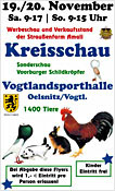 Plakat der RGZ/KTZ Kreisschau Oelsnitz - Grafik mit freundlicher Genemigung von KTZV Oelsnitz